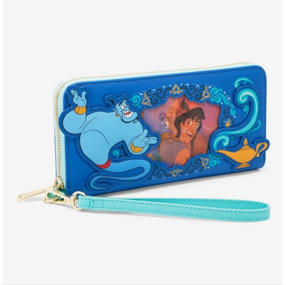 Loungefly Disney Aladdin Jasmine Lenticular Portrait Mini Backpack,wallet& Charm - Picture 16 of 17